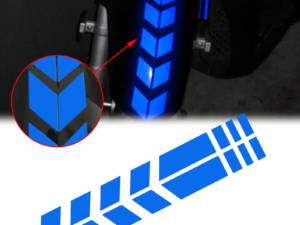 lose-up view of Hard Goat mudguard sticker for Honda Activa 4G before application.