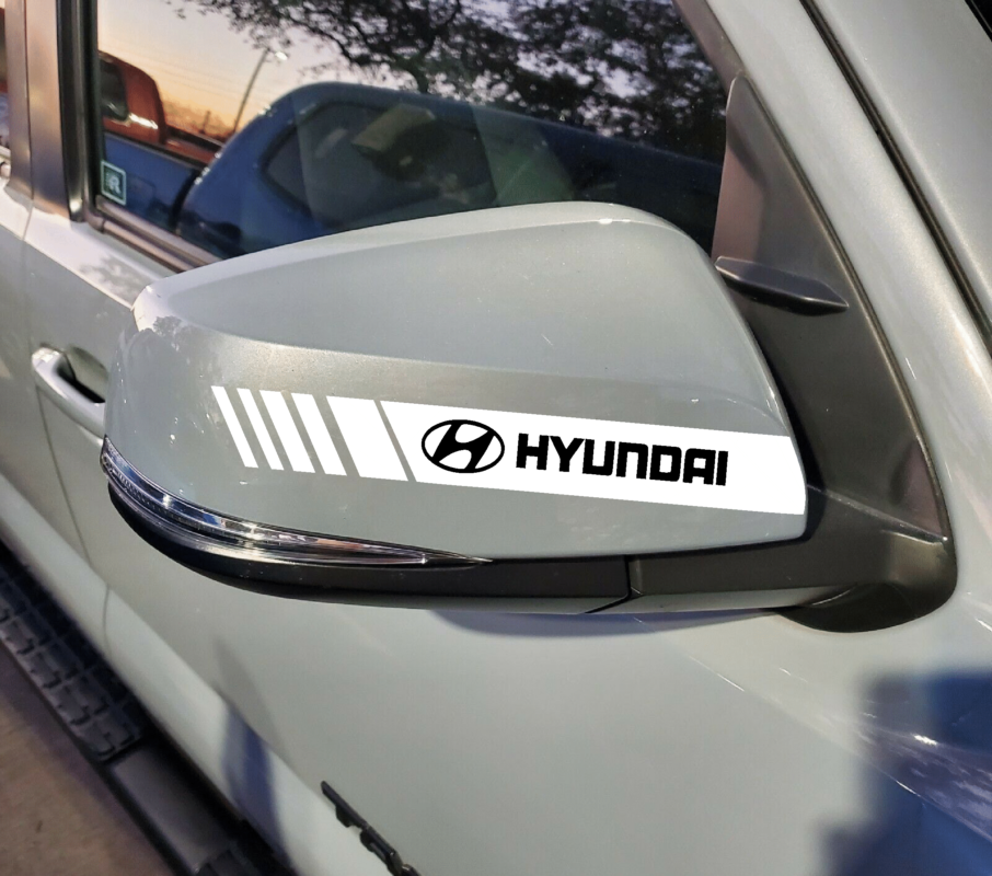 Hyundai IONIQ 5 featuring the Hard Goat universal fit side mirror sticker