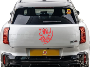 Krishna Sticker on a car