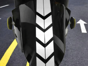 Applying the White Bike Front Mudguard Sticker - Easy and Bubble-Free Installation