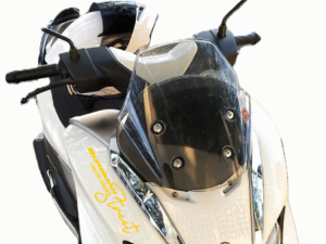 Demonstrating Easy Application of the Yellow Burgman Modified Sticker