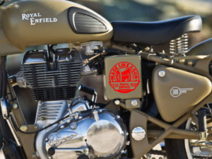 Hard Goat® Red Bullet 500 Tank Sticker - Retro Stripes and Radium Design