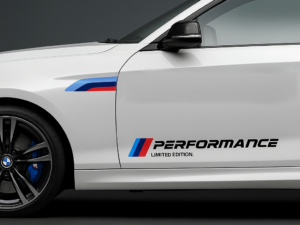 Sporty performance car sticker kit – durable car stickers exterior for BMW