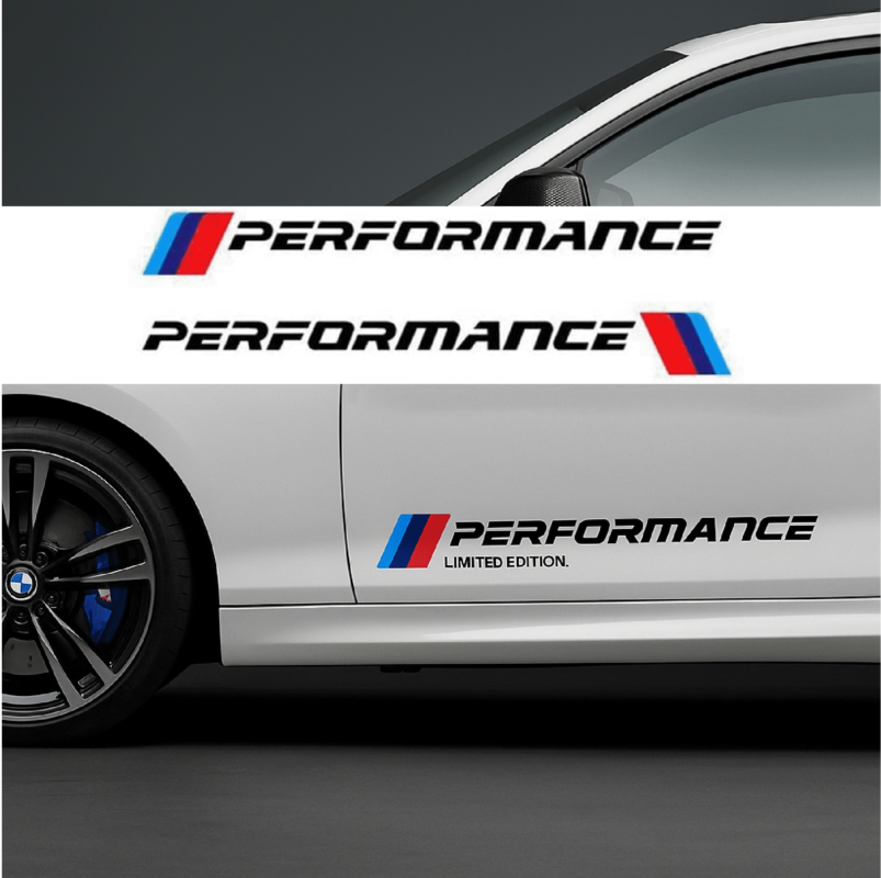 M Performance Car Stickers Exterior | Premium Car Side Sticker & Custom ...
